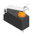 Multicomp PRO MP006211 Microswitch Snap Action Simulated Roller Lever Spdt PC Pin 2 A 12 V