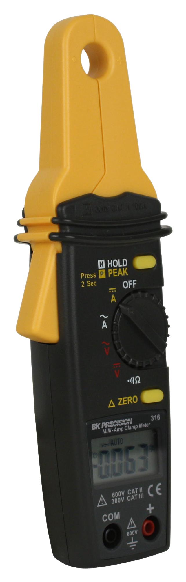 B&K Precision BK316 Clamp Meter AC/DC Current Voltage Resistance 100 A 600 V 10 Kohm