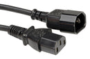 Roline 19.08.1530 19.08.1530 Mains Power Cord IEC 60320 C14 to C13 3 m 10 A 250 V Black