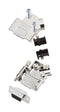 Amphenol ICC (COMMERCIAL PRODUCTS) L17D45PK-M-09+L77SDE09S D Sub Connector With Backshell DB9 9 Contacts Receptacle Solder DE D45PK-M Series