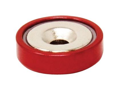 Eclipse Magnetics E1100/NEO/R/F POT Magnet 16MM X 5.2MM Neodymium RED