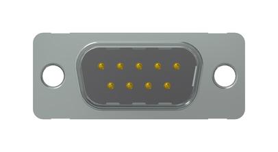 Amphenol Conec 163A11069X D Sub Connector Standard Plug 9 Contacts DE Solder Cup New