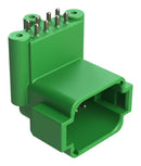 Amphenol SINE/TUCHEL ATF13-08PC-BM33 Board Mount Header Right Angle AT 8 PIN 3X Screw Boss Extended Height TIN Plate 28AH8604