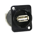 SWITCHCRAFT/CONXALL Ehusbabx USB Adapter Type A RCPT-B Rcpt Black