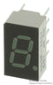BROADCOM LIMITED HDSP-7801 7 Segment LED Display, Green, 20 mA, 2.1 V, 6.8 mcd, 1, 7.6 mm