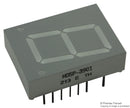 BROADCOM LIMITED HDSP-3901 7-Segment LED Display, Red, 100 mA, 2.6 V, 7 mcd, 1, 20.3 mm