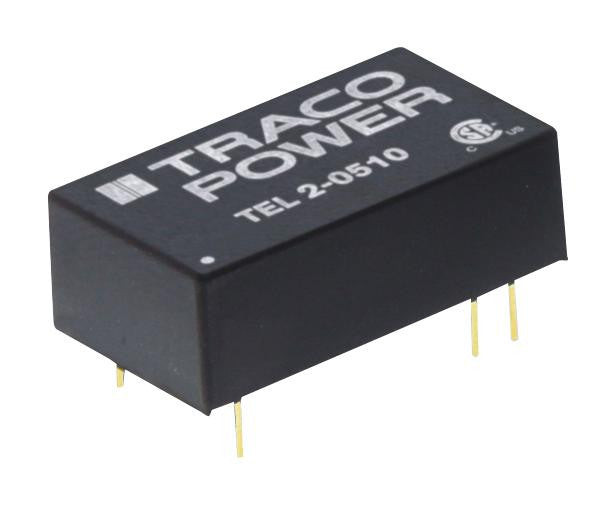 TRACOPOWER TEL 2-1222 Isolated Board Mount DC/DC Converter, Regulated, Fixed, 2 Output, 9 V, 18 V, 2 W, 12 V