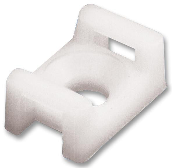 PANDUIT TM1S6-C Cable Tie Mount, 3.7 mm, Screw, Nylon 6.6 (Polyamide 6.6), Natural