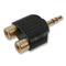 PRO Signal 27-8174 Adapter 2X RCA To 3.5mm Jack Stereo Gold 26W6757