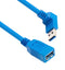 L-COM U3A00066-2M USB Cable 3.0 A RCPT-R/A Plug 2M New