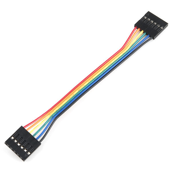 Tanotis - SparkFun Jumper Wire - 0.1", 6-pin, 4" - 1