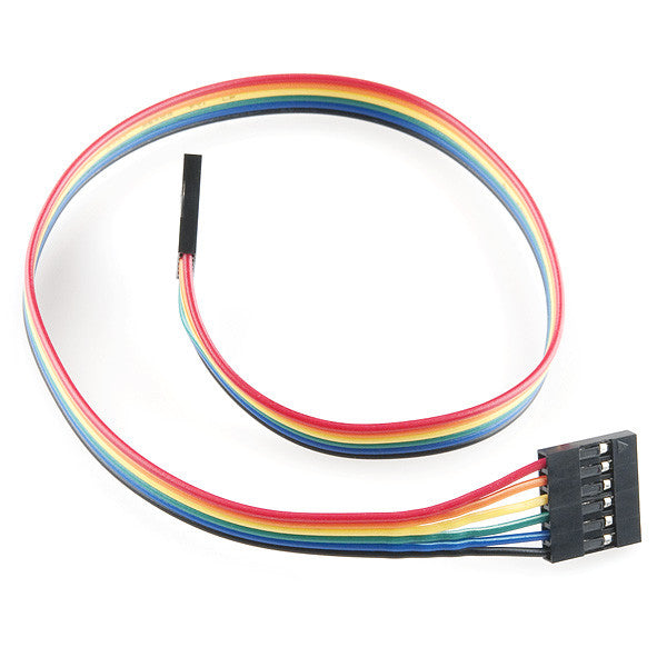 Tanotis - SparkFun Jumper Wire - 0.1", 6-pin, 12" - 1