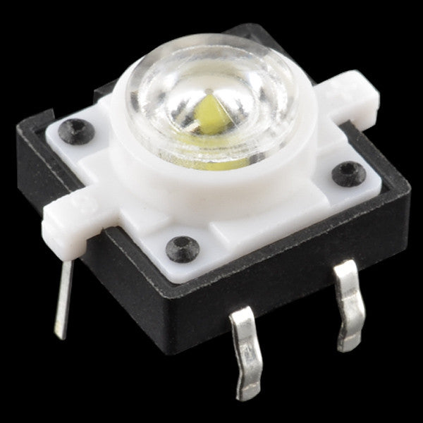 Tanotis - SparkFun LED Tactile Button- White Buttons/Switches - 1