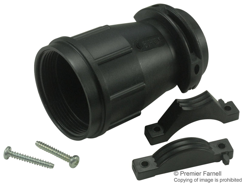 SOURIAU UTG24AC Circular Connector Clamp, Straight w/ strain relief, Trim Trio UTG Series, Circular Connectors, 24