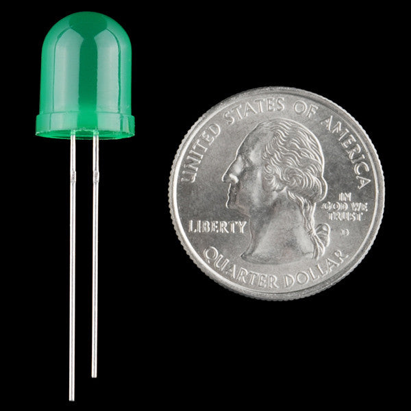 Tanotis - SparkFun Diffused LED - Green 10mm - 3