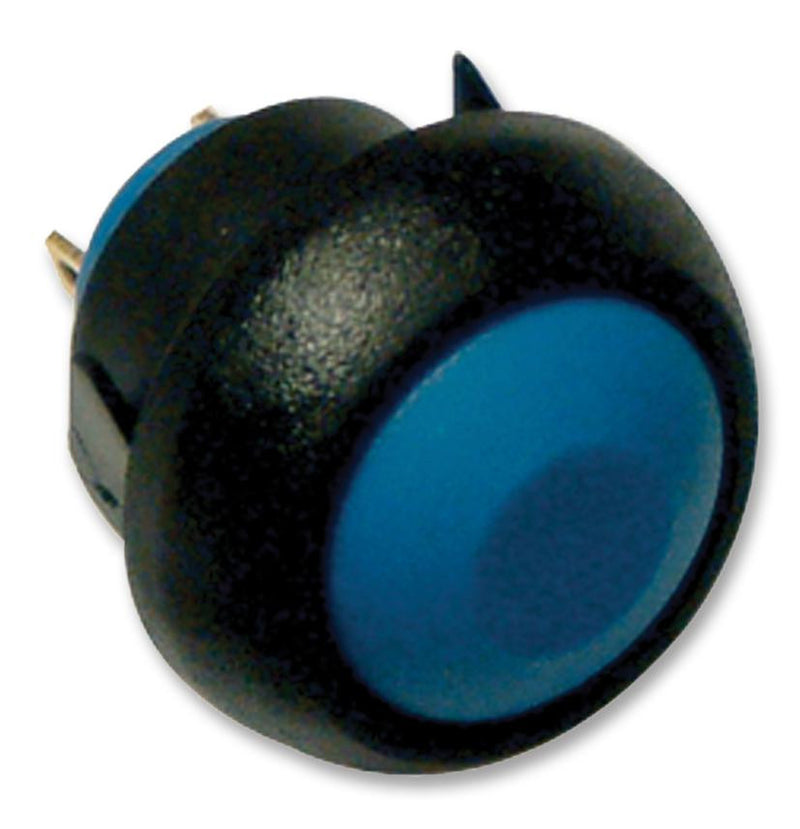 APEM IBR3SAD1 Pushbutton Switch, Off-(On), SPST-NO, 125 V, 50 V, 400 mA, Quick Connect, Solder