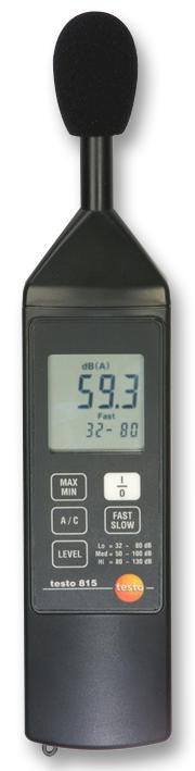 TESTO 815 Handheld Digital Sound Level Meter with 30.0dB to 130dB Measurement Range