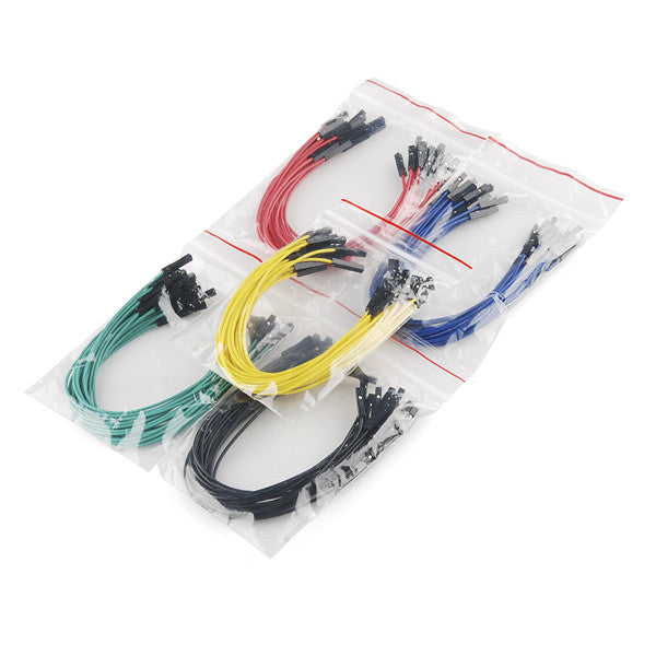 Tanotis - Genuine sparkfun Jumper Wires Premium 6" F/F Pack of 100 - 1