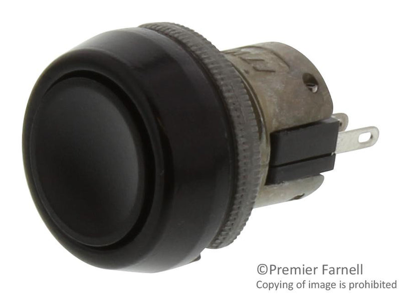 ITW SWITCHES 76-9410/439088B Pushbutton Switch, Off-On, SPDT, 250 V, 10 A, Quick Connect, Solder