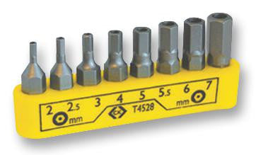 CK TOOLS T4528 SCREWDRIVER BIT, TAMPER-PROOF HEXAGON