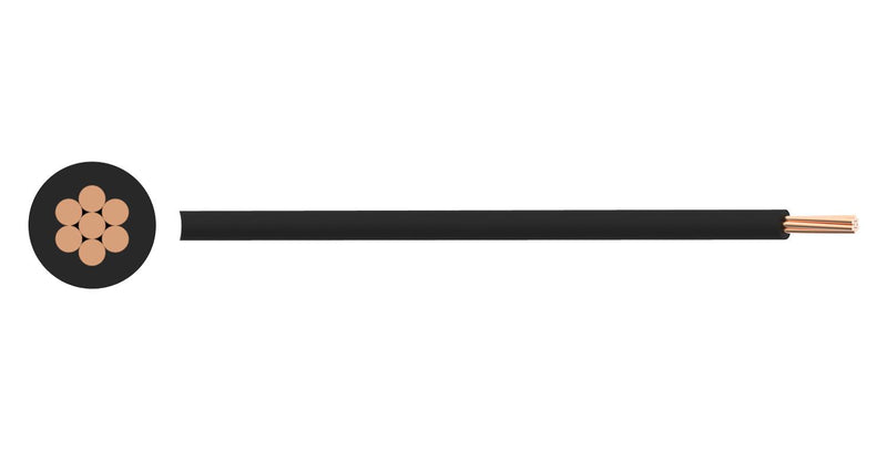 Multicomp PRO PP-6491B-2.50MMBLK Wire Stranded 6491B H07Z-R BS EN 50525-3-41 Per Metre Lszh Black 2.5 mm&Acirc;&sup2;