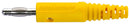Schutzinger FK 8 S NI / GE Banana Test Connector Plug Cable Mount 32 A 70 VDC Nickel Plated Contacts Yellow