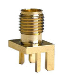 Mueller Electric BU-1420701851 RF / Coaxial Connector SMA Straight Jack Solder 50 ohm Beryllium Copper