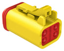 Amphenol SINE/TUCHEL AT06-4S-YEL Automotive Housing Plug 4POS 13A YEL