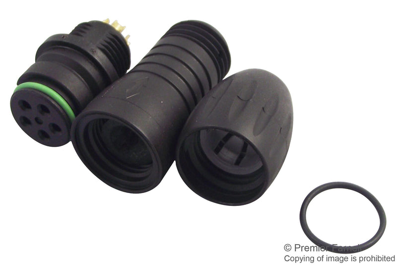 BINDER 99 9114 00 05 Circular Connector, 720 Series, Cable Mount Receptacle, 5 Contacts, Solder Socket