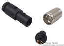 BINDER 99 0402 00 02 Circular Connector, 712 Series, Cable Mount Receptacle, 2 Contacts, Solder Socket