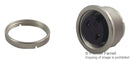 BINDER 09 0304 00 02 Circular Connector, 680 Series, Panel Mount Receptacle, 2 Contacts, Solder Socket, Brass Body