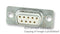 LORLIN SDS9Z Standard D Sub Connector, 9 Contacts, Receptacle, DE, Standard D Series, Metal Body, Solder