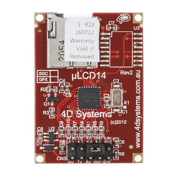 Tanotis - SparkFun Serial Miniature LCD Module - 1.44" (uLCD-144-G2 GFX) Color - 4