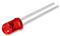 VISHAY TLUR5400 LED, Red, Through Hole, T-1 3/4 (5mm), 20 mA, 2 V, 640 nm