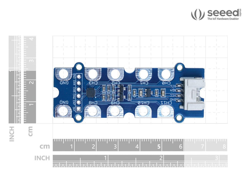 Seeed Studio 101020872 Touch Sensor Board With Cable Capacitive I2C Arduino &amp; Raspberry Pi