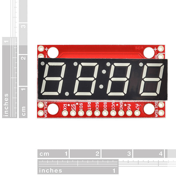 Tanotis - SparkFun 7-Segment Serial Display - Red 7-Segment, Sparkfun Originals - 2
