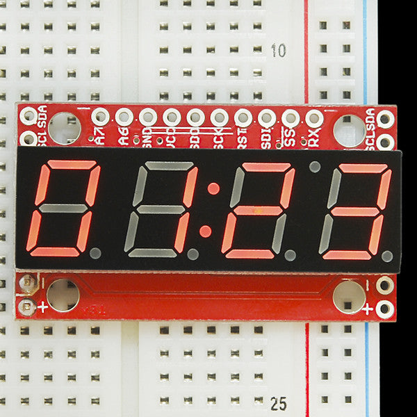 Tanotis - SparkFun 7-Segment Serial Display - Red 7-Segment, Sparkfun Originals - 5