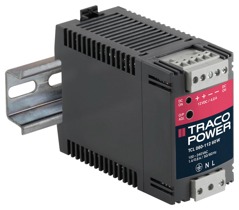 Traco Power TCL 060-148C AC/DC DIN Rail Supply (PSU) ITE 1 Output 60 W 48 VDC 1.25 A