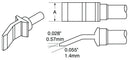 METCAL TFP-BLH40 Soldering Iron Tip, Tweezer, 6.35 mm