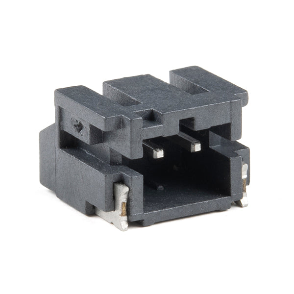 SparkFun JST Right-Angle Connector - SMD 2-Pin (Black)