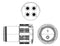 Amphenol Aerospace TVM06DS-25L-22T Circular Conn Plug 25L-22 4POS