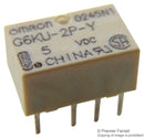 OMRON ELECTRONIC COMPONENTS G6KU-2PY 3DC Signal Relay, DPDT, 3 VDC, 1 A, G6K Series, Through Hole, Latching Single Coil