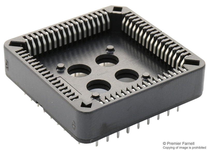 3M 8468-11B1-RK-TP IC & Component Socket, 8400 Series, PLCC Socket, 68 Contacts, 2.54 mm, Tin Plated Contacts