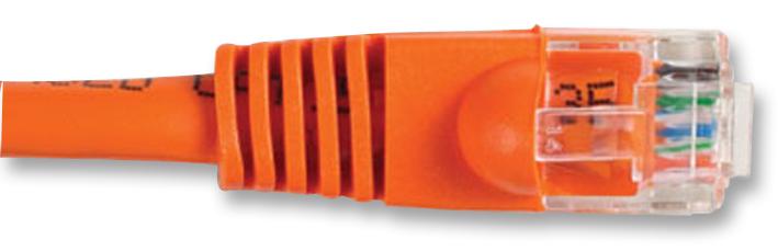 VIDEK 2965-1.5RG Ethernet Cable, Patch Lead, Cat5e, RJ45 Plug to RJ45 Plug, Orange, 1.5 m