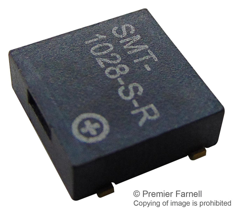PROJECTS UNLIMITED SMT-1028-S-2-R Transducer, Audio, SMT, 3 V, 4.6 V, 100 mA, 93 dBA, 2.83 kHz