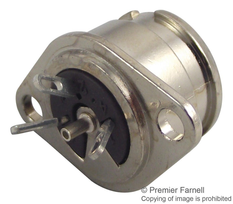 PREHKEYTEC 71206-031/0800 DIN Audio / Video Connector, 3 Contacts, Jack, Panel Mount, Tin Plated Contacts, Metal Body