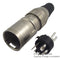 DELTRON COMPONENTS 701-0400 XLR Audio Connector, 4 Contacts, Plug, Cable Mount, Silver Plated Contacts, Metal Body, 7000 Series