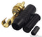DELTRON COMPONENTS 346-0100 RCA (Phono) Audio / Video Connector, 2 Contacts, Plug, Gold Plated Contacts, Metal Body, Black