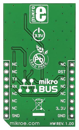 Mikroelektronika MIKROE-1714 Click Board GPS3 GPS Gnss L80 Gpio Uart Mikrobus 3.3 V 42.9 mm x 25.4