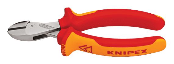 KNIPEX 73 06 160 160mm Compact 1000V VDE-tested Diagonal Cutters with Dual Two-colour Component Handles